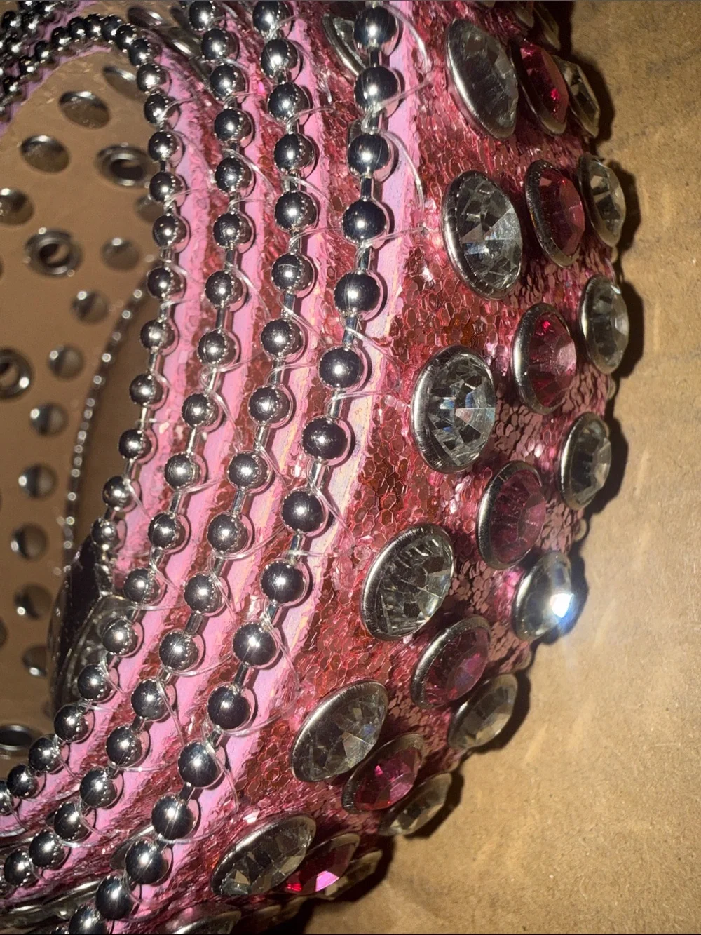 Western Rhinestone Pink Belts Cowgirl Bling Rodeo Party Fashion Belt S M L XL